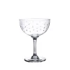 The Vintage List Glassware|Crystal Champagne Saucers with Stars Design