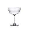 The Vintage List Glassware|Crystal Champagne Saucers with Ovals Design
