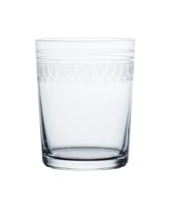 The Vintage List Glassware|Crystal Large Tumblers with Ovals Design, Set of 4