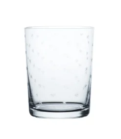 The Vintage List Glassware|Crystal Large Tumblers with Stars Design, Set of 4