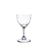 The Vintage List Glassware|Crystal Liqueur Glasses with Stars Design, Set of Six