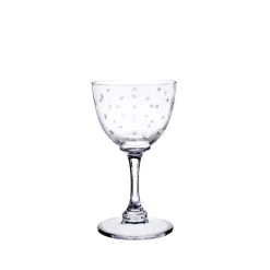 The Vintage List Glassware|Crystal Liqueur Glasses with Stars Design, Set of Six