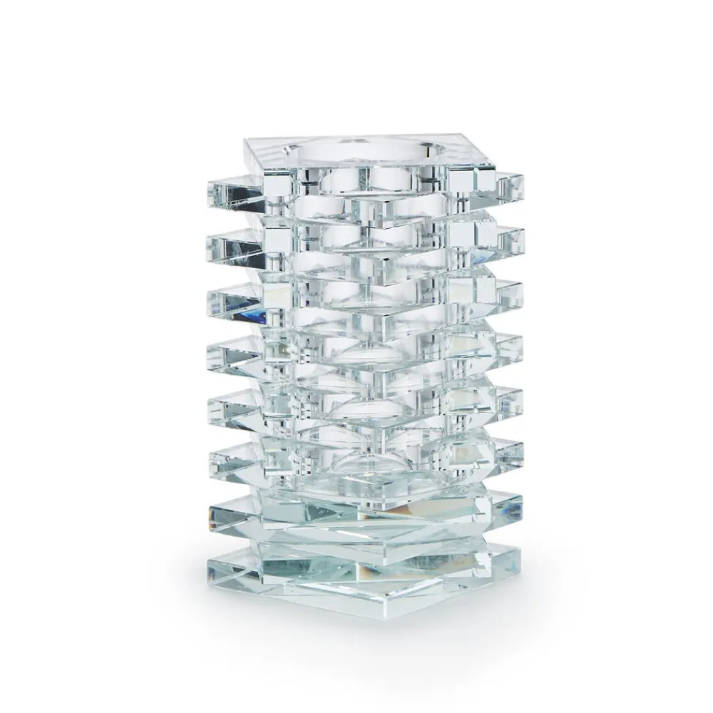 Two's Company Candles|Crystal Pillar Candle Holder