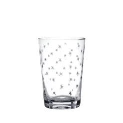 The Vintage List Glassware|Crystal Tumblers with Stars Design, Set of Six