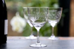 The Vintage List Glassware|Crystal Wine Glasses with Lens Design