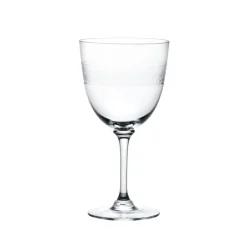 The Vintage List Glassware|Crystal Wine Glasses with Bands Design