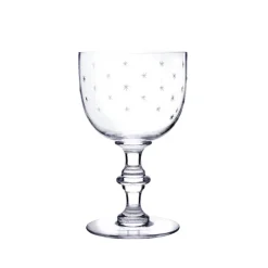 The Vintage List Glassware|Crystal Wine Goblets with Stars Design, Set of Four