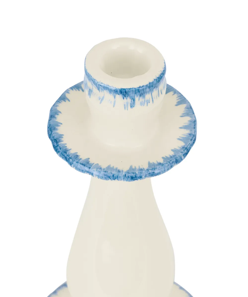 Rebecca Udall Décor|Candles|Daisy Candlestick in Denim