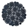 Caravan Place Settings & Linens|Daisy Jute 15" Round Placemat in Navy, Set of 4