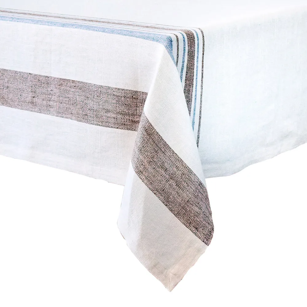 Juliska Place Settings & Linens|Danish Stripe 60" x 120" Tablecloth in Taupe