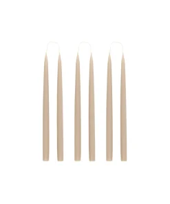 Rebecca Udall Candles|Danish Taper Candles in Linen, Set of 6