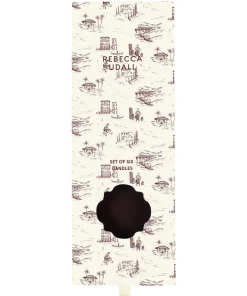 Rebecca Udall Candles|Danish Taper Candles in Thistle Purple, Set of 6