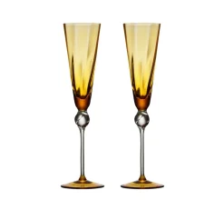 Kim Seybert Place Settings & Linens|Daphne Flute in Amber