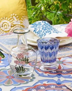 Cabana Glassware|D'Ascoli Donatello Glasses, Sapphire, Set of 6