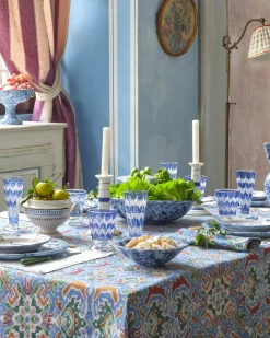 Cabana Glassware|D'Ascoli Donatello Glasses, Sapphire, Set of 6