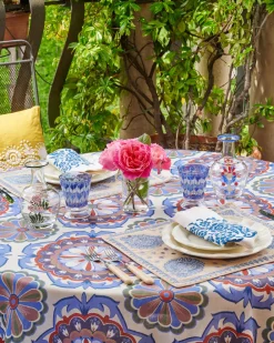 Cabana Glassware|D'Ascoli Donatello Glasses, Sapphire, Set of 6