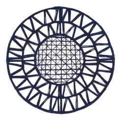 Cabana Place Settings & Linens|David Hicks Woven Placemat in Blue