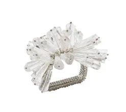 Kim Seybert Place Settings & Linens|Dazzle Napkin Ring in Crystal, Set of 4