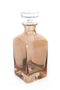 Estelle Colored Glass Glassware|Decanter in Amber Smoke