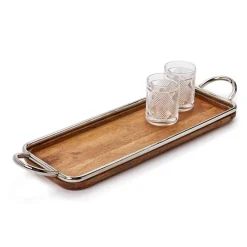 Two's Company Dinnerware|Decorative Rectangle Serving Tray