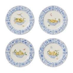 Laboratorio Paravicini Dinnerware|Delft Plates in Lemons, Set of 4