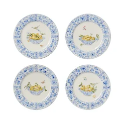 Laboratorio Paravicini Dinnerware|Delft Plates in Lemons, Set of 4