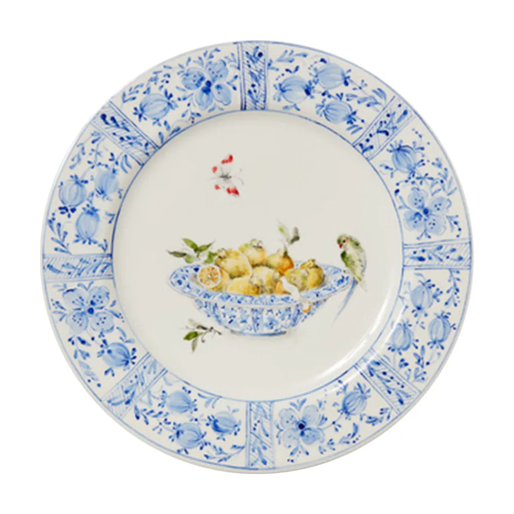 Laboratorio Paravicini Dinnerware|Delft Plates in Lemons, Set of 4