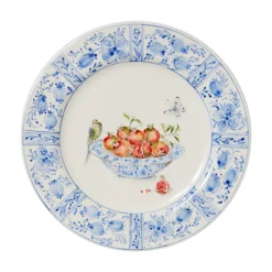 Laboratorio Paravicini Dinnerware|Delft Plates in Pomegranates, Set of 4