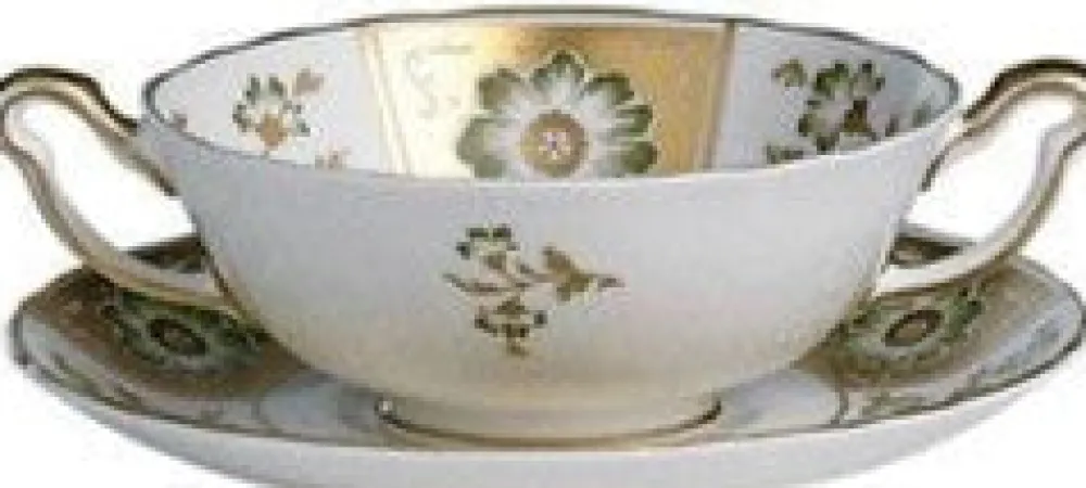 Royal Crown Derby Glassware|Derby Panel Dinnerware in Green