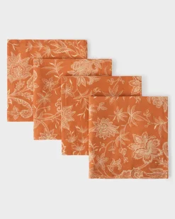 Cabana Place Settings & Linens|DESTREE x Napkins Orange, Set of 4