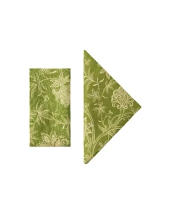 Cabana Place Settings & Linens|DESTREE x Napkins in Green, Set of 4