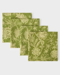 Cabana Place Settings & Linens|DESTREE x Napkins in Green, Set of 4