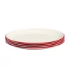 Made In Dinnerware|Dinner Plates in Red Rim