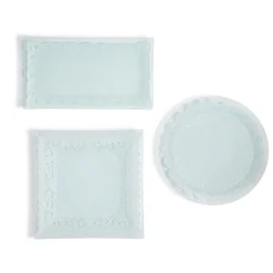 Two's Company Dinnerware|Doily Delight Platters, Set of 3