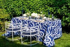 Loulou La Dune Place Settings & Linens|Doris In Navy Tablecloth
