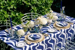 Loulou La Dune Place Settings & Linens|Doris Napkins Navy, Set of 4