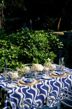 Loulou La Dune Place Settings & Linens|Doris Napkins Navy, Set of 4