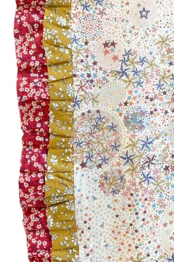 Coco & Wolf Place Settings & Linens|Double Ruffle Edge Tablecloth Made With Liberty Fabric in Adelajda & Capel & Mitsi Valeria