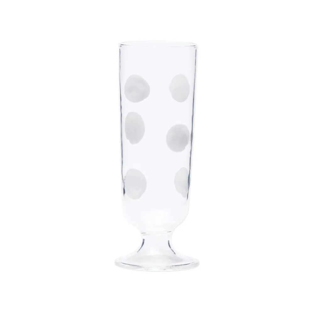 VIETRI Glassware|Drop White Champagne Glass