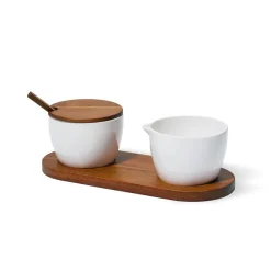 Nambe Dinnerware|Duets Sugar and Creamer