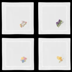 Henry Handwork Place Settings & Linens|Easter Cocktail Napkin Set