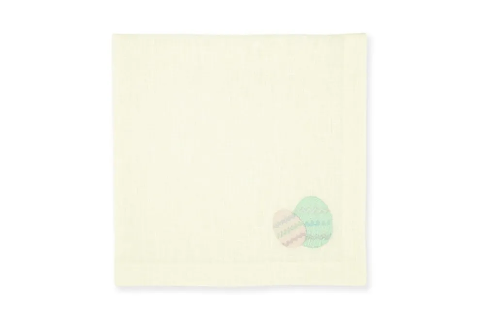TriChi Design Place Settings & Linens|Easter Egg Yellow Linen Napkin, Set of 4