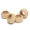 Caravan Place Settings & Linens|Eclipse Napkin Ring in Whitewash, Set of 4