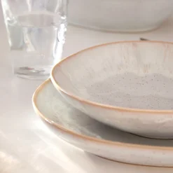 Costa Nova Dinnerware|Eivissa Collection Pasta Bowls in Sand Beige, Set of 6