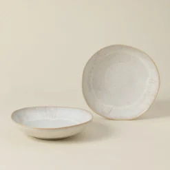 Costa Nova Dinnerware|Eivissa Collection Pasta Bowls in Sand Beige, Set of 6