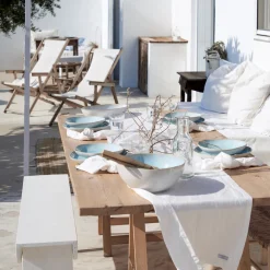 Costa Nova Dinnerware|Eivissa Collection Pasta/Serving Bowl in Sea Blue