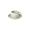 Costa Nova Dinnerware|Eivissa Collection Tea Cups & Saucers in Sand Beige, Set of 6