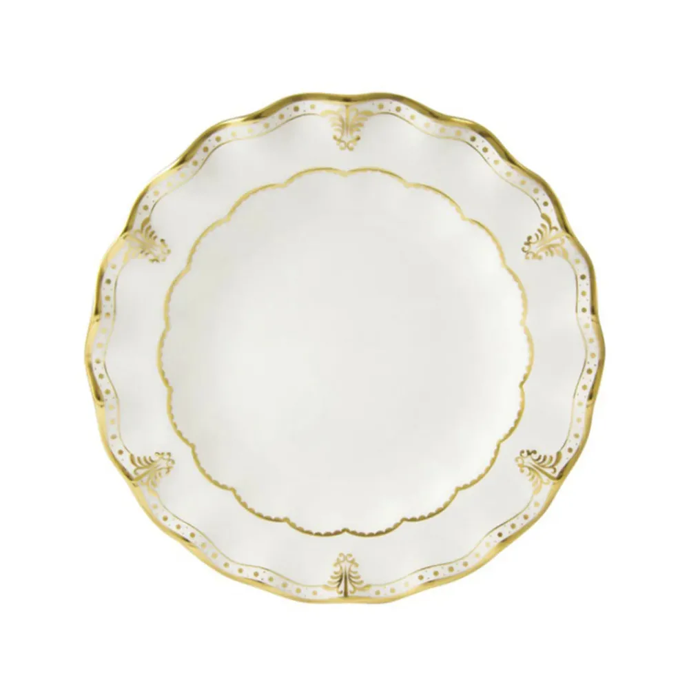Royal Crown Derby Dinnerware|Elizabeth Gold Salad Plate