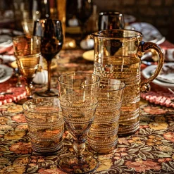 Juliska Glassware|Ella Goblet in Amber