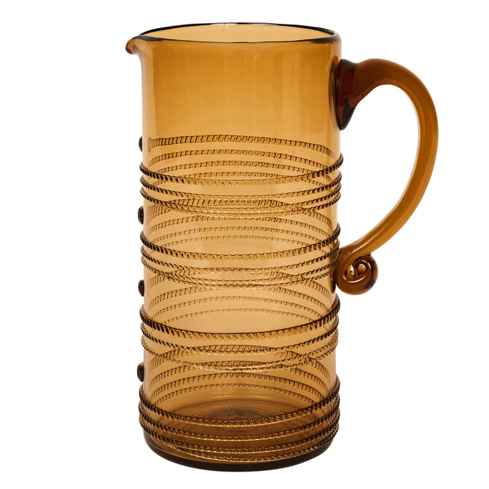 Juliska Glassware|Ella Pitcher in Amber